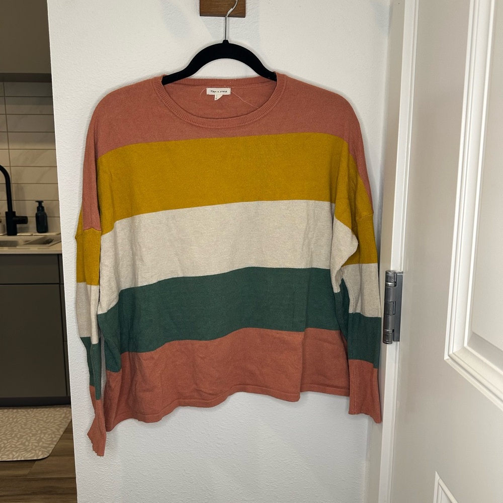 Tea n rose Color Block Sweater